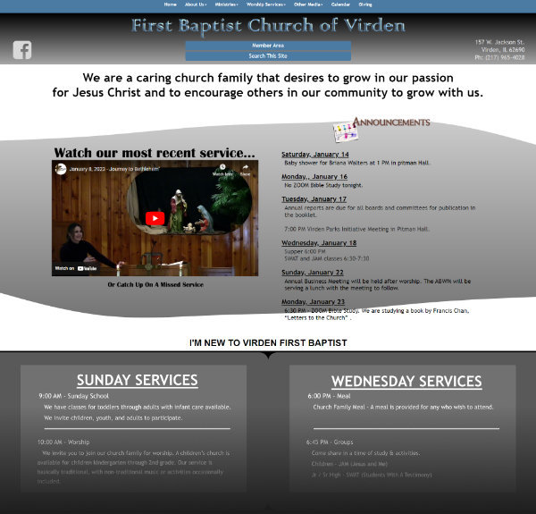 Virden First Baptist Church - site thumb